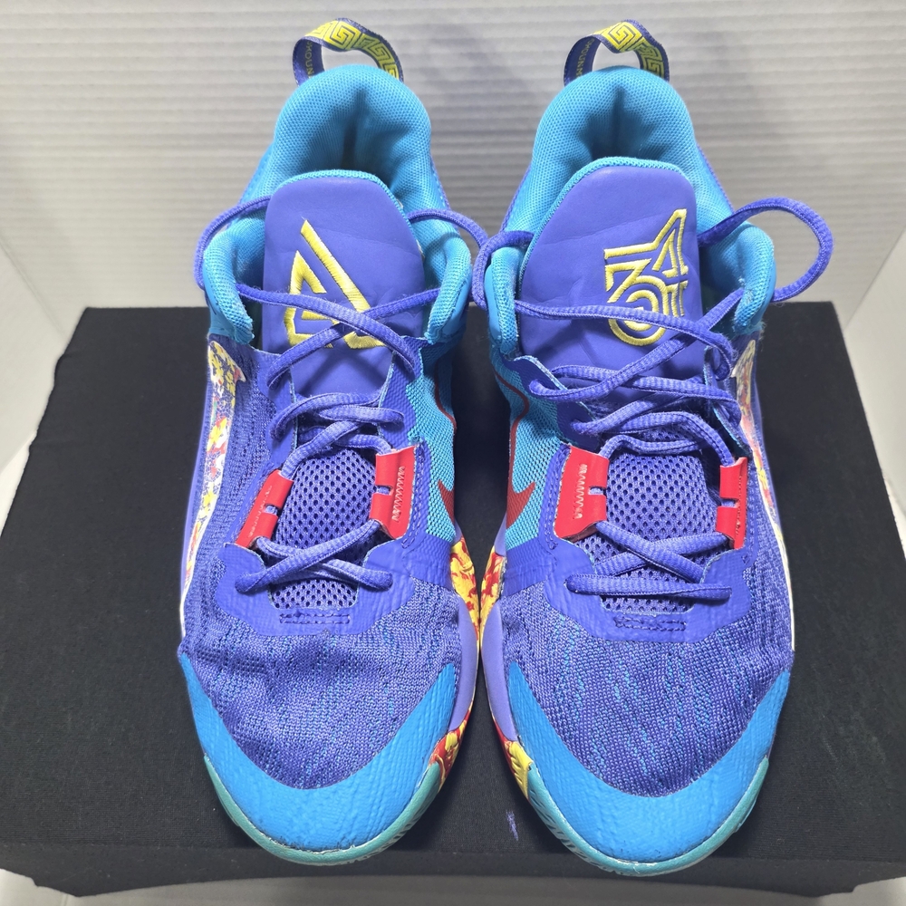 Nike Giannis Immortality 2 Blue Purple Yellow 7 Youth GUC